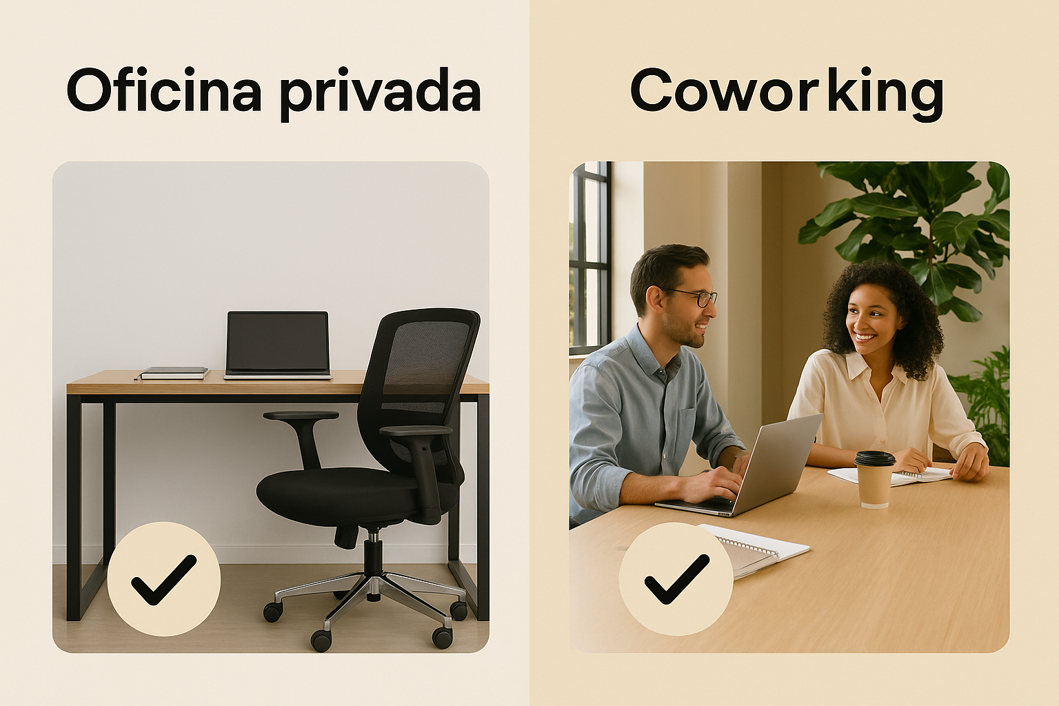 ¿Oficina privada o coworking? Encuentra el espacio que se adapta a tu forma de trabajar​